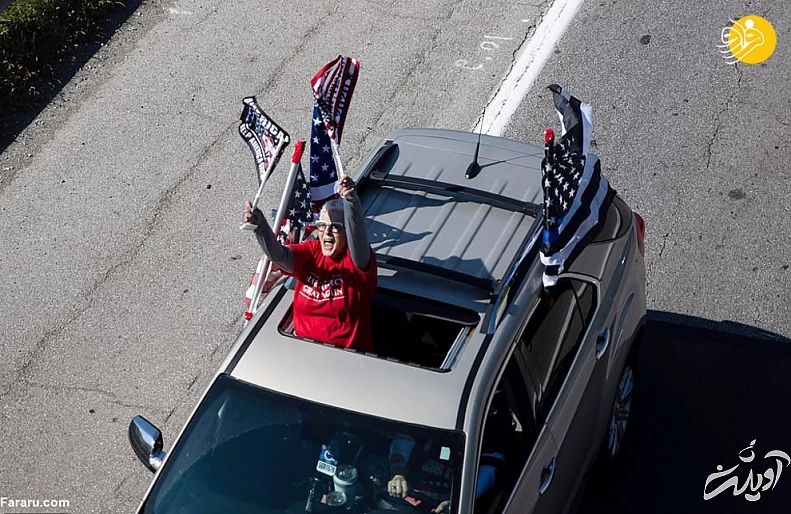 گزارش تصویری دعا برای بهبودی حال دونالد ترامپ